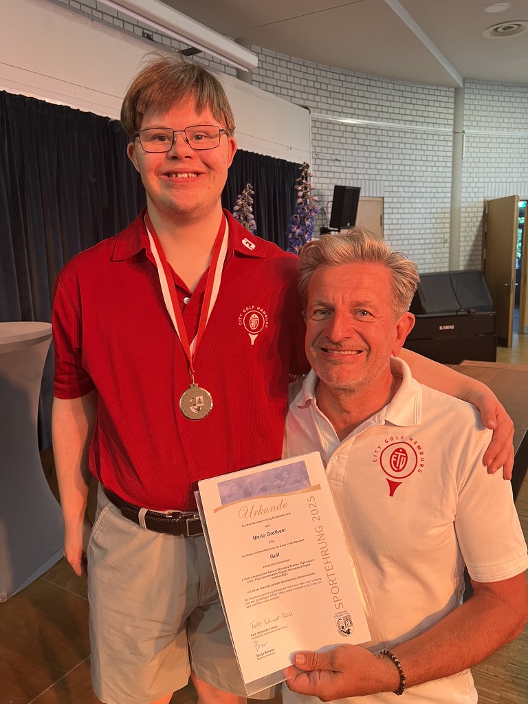 Mario und sein Trainer Martin Korn